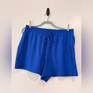 Girlfriend Collective Varsity Stretch Woven Easy Shorts, Size XL